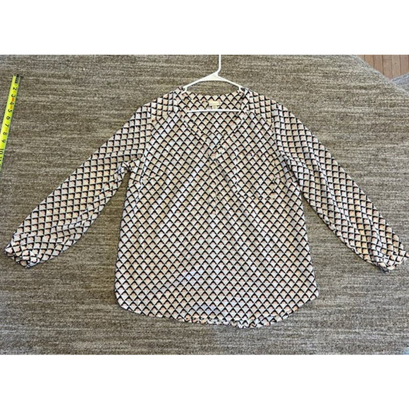 Merona Tops - Merona Flowy & LIght Weigth Geometric Print Long Sleeve Tunic Top Size XXL